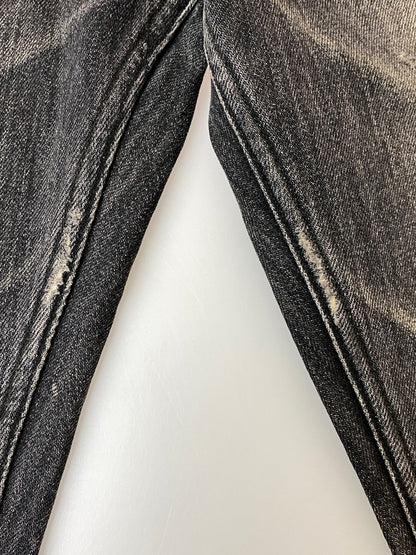 【中古品】【メンズ】 VIRGIN ATRAXIA ヴァージン アタラクシア STANED WRINKLED WIDE FLARE JEANS ワイドフレアジーンズ メンズ ボトムス ジーンズ 152-260717-em-53-min サイズ：2 カラー：インディゴブラック 万代Net店