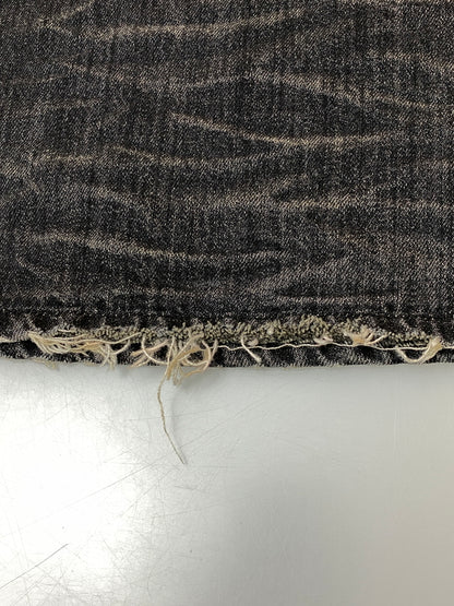 【中古品】【メンズ】 VIRGIN ATRAXIA ヴァージン アタラクシア STANED WRINKLED WIDE FLARE JEANS ワイドフレアジーンズ メンズ ボトムス ジーンズ 152-260717-em-53-min サイズ：2 カラー：インディゴブラック 万代Net店
