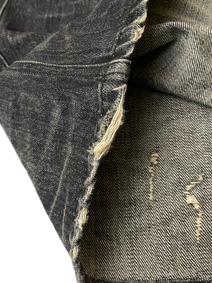 【中古品】【メンズ】 VIRGIN ATRAXIA ヴァージン アタラクシア STANED WRINKLED WIDE FLARE JEANS ワイドフレアジーンズ メンズ ボトムス ジーンズ 152-260717-em-53-min サイズ：2 カラー：インディゴブラック 万代Net店