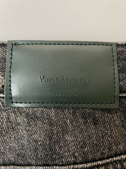 【中古品】【メンズ】 VIRGIN ATRAXIA ヴァージン アタラクシア STANED WRINKLED WIDE FLARE JEANS ワイドフレアジーンズ メンズ ボトムス ジーンズ 152-260717-em-53-min サイズ：2 カラー：インディゴブラック 万代Net店