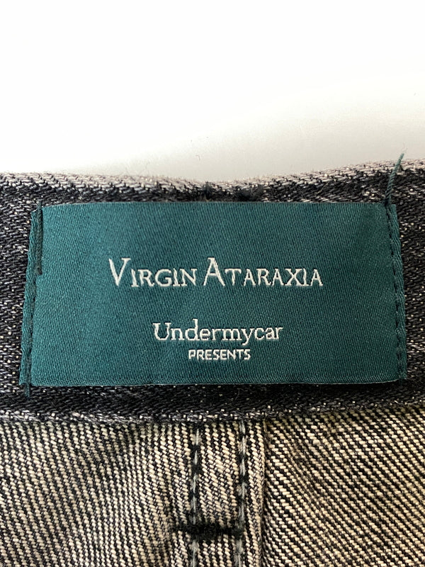 【中古品】【メンズ】 VIRGIN ATRAXIA ヴァージン アタラクシア STANED WRINKLED WIDE FLARE JEANS ワイドフレアジーンズ メンズ ボトムス ジーンズ 152-260717-em-53-min サイズ：2 カラー：インディゴブラック 万代Net店