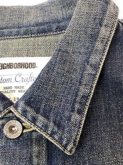 【中古品】【メンズ】 NEIGHBORHOOD ネイバーフッド 26SS WASHED DENIM TYPE-2 JACKET デニムジャケット アウター 142-260729-AS-65-min サイズ：L カラー：インディゴ 万代Net店