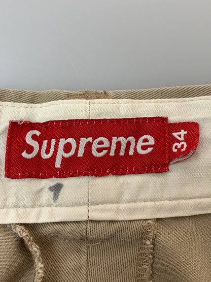 【中古品】【メンズ】 SUPREME シュプリーム COTTON CHINO SHORTS コットン チノ ショートパンツ ボトムス 149-260711-AS-10-min サイズ：34 カラー：ベージュ 万代Net店