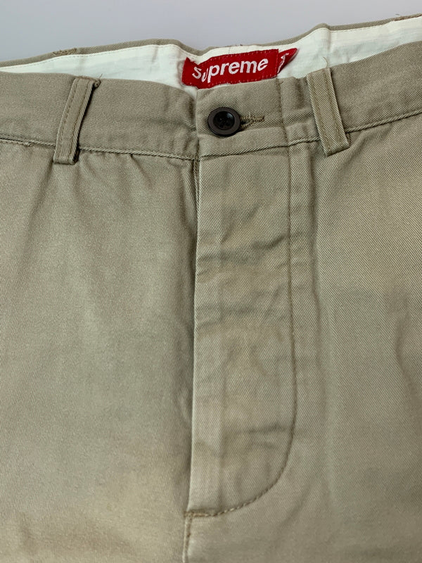 【中古品】【メンズ】 SUPREME シュプリーム COTTON CHINO SHORTS コットン チノ ショートパンツ ボトムス 149-260711-AS-10-min サイズ：34 カラー：ベージュ 万代Net店