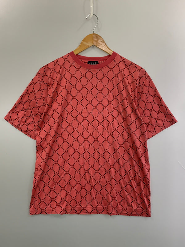 【中古品】【レディース】 GUCCI グッチ 90S ZAMA SPORT FOR GUCCI GG LOGO TEE ショートスリーブ 半袖Tシャツ ヴィンテージ 170-260711-AS-8-min サイズ：M カラー：ピンク 万代Net店