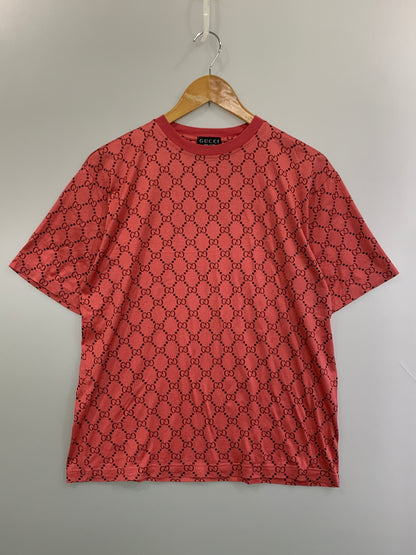 【中古品】【レディース】 GUCCI グッチ 90S ZAMA SPORT FOR GUCCI GG LOGO TEE ショートスリーブ 半袖Tシャツ ヴィンテージ 170-260711-AS-8-min サイズ：M カラー：ピンク 万代Net店