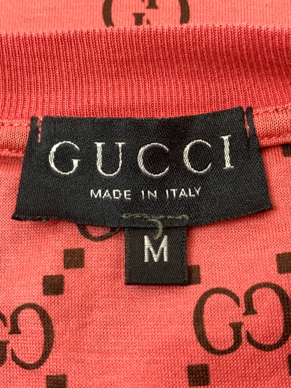 【中古品】【レディース】 GUCCI グッチ 90S ZAMA SPORT FOR GUCCI GG LOGO TEE ショートスリーブ 半袖Tシャツ ヴィンテージ 170-260711-AS-8-min サイズ：M カラー：ピンク 万代Net店