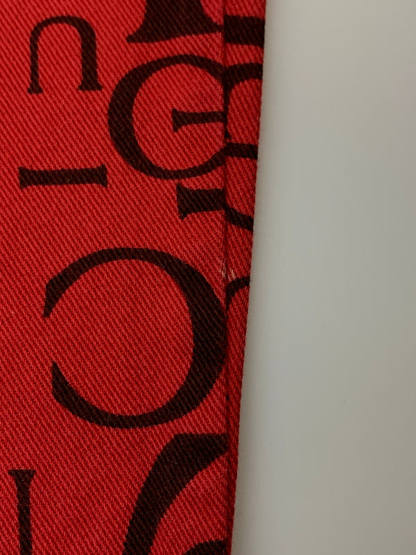 【中古品】【レディース】 GUCCI グッチ 90S トムフォード期 総柄 DENIM PANT デニムパンツ ボトムス ヴィンテージ 170-260711-AS-7-min サイズ：下記参照 カラー：レッド 万代Net店