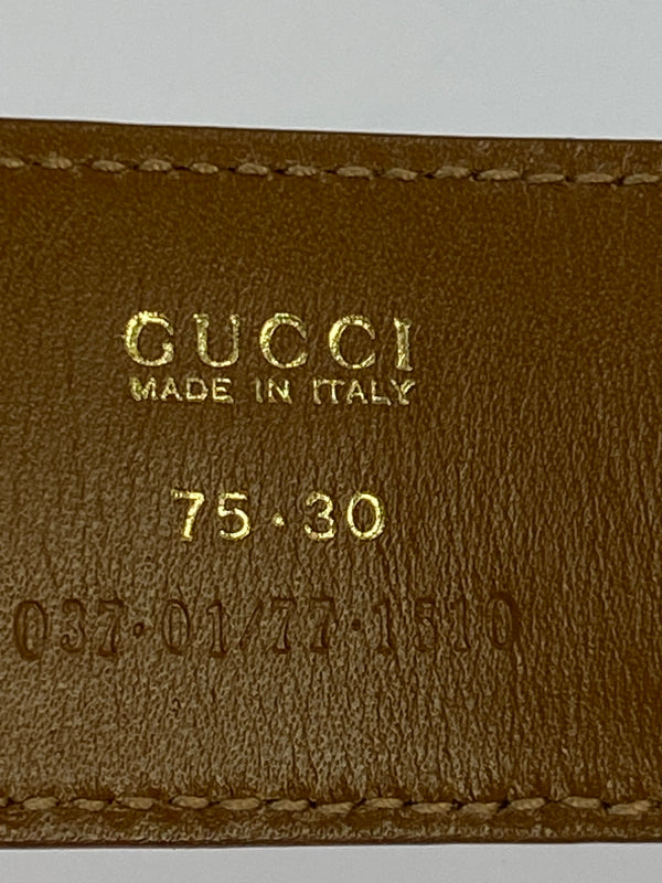【中古品】【レディース】 GUCCI グッチ インターロッキングGベルト 小物 183-260711-AS-68-min サイズ：75-30 カラー：ブラウン 万代Net店