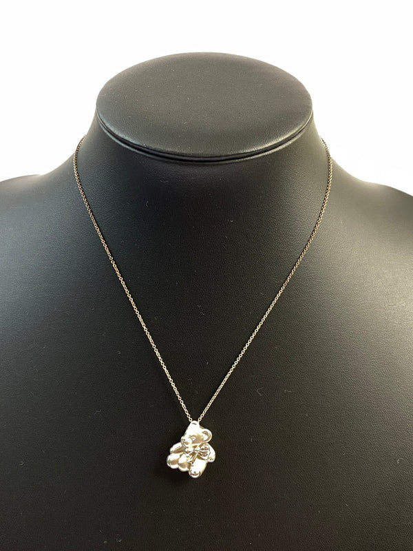 【中古品】【レディース】 TIFFANY＆CO. ティファニー TEDDY BEAR NECKLACE ネックレス アクセサリー 182-260711-AS-67-min カラー：シルバー 万代Net店