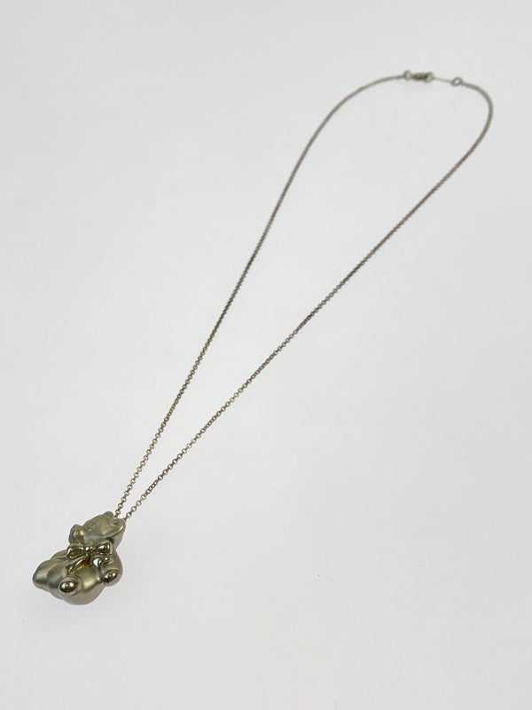 【中古品】【レディース】 TIFFANY＆CO. ティファニー TEDDY BEAR NECKLACE ネックレス アクセサリー 182-260711-AS-67-min カラー：シルバー 万代Net店