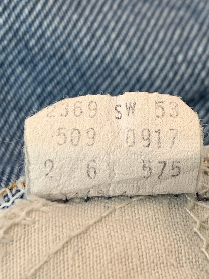 【中古品】【メンズ】 LEVI'S リーバイス 80S 509-0917 DENIM PANTS デニムパンツ ボトムス ヴィンテージ 157-260711-AS-9-min サイズ：W33L34 カラー：ブルー 万代Net店