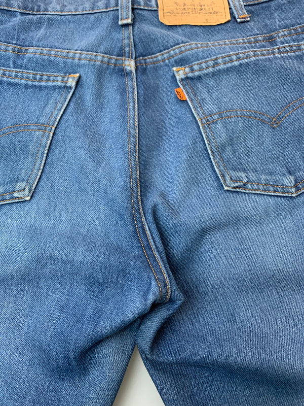 【中古品】【メンズ】 LEVI'S リーバイス 80S 509-0917 DENIM PANTS デニムパンツ ボトムス ヴィンテージ 157-260711-AS-9-min サイズ：W33L34 カラー：ブルー 万代Net店