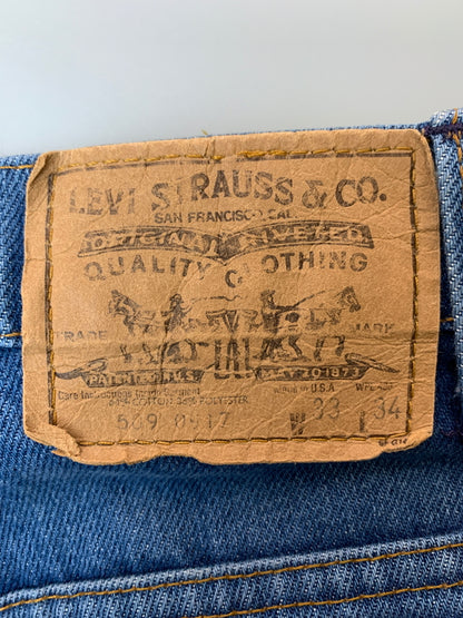【中古品】【メンズ】 LEVI'S リーバイス 80S 509-0917 DENIM PANTS デニムパンツ ボトムス ヴィンテージ 157-260711-AS-9-min サイズ：W33L34 カラー：ブルー 万代Net店