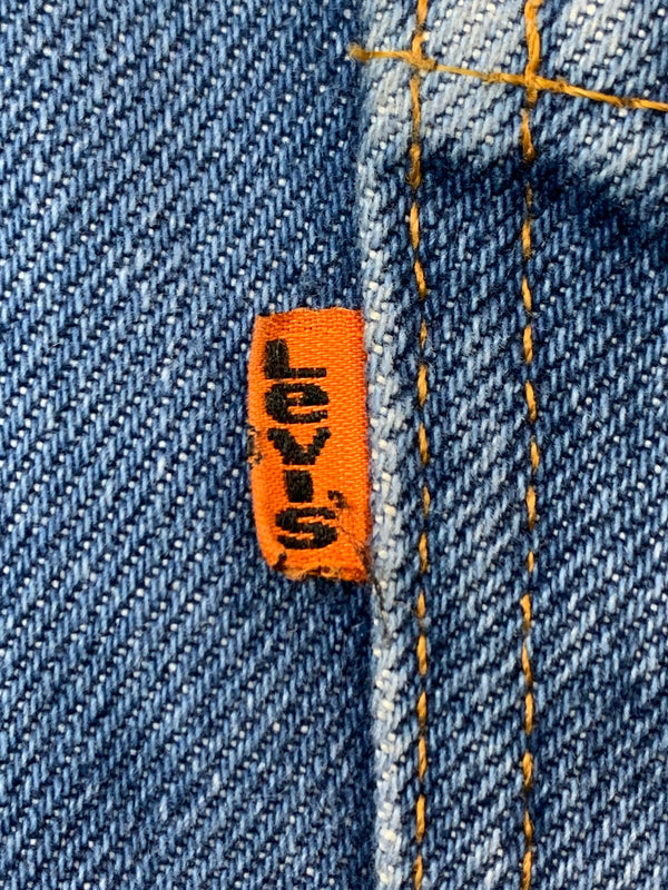 【中古品】【メンズ】 LEVI'S リーバイス 80S 509-0917 DENIM PANTS デニムパンツ ボトムス ヴィンテージ 157-260711-AS-9-min サイズ：W33L34 カラー：ブルー 万代Net店