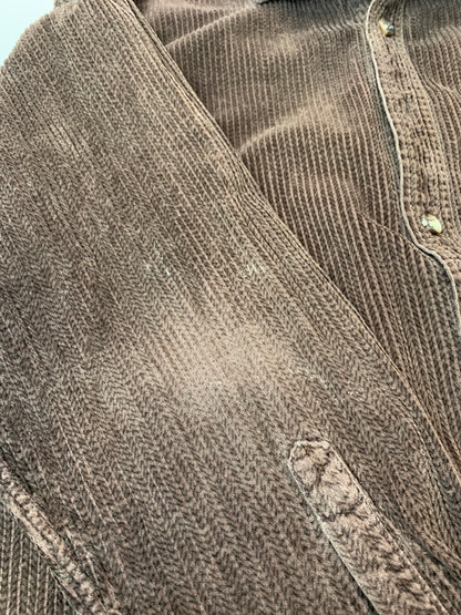 【現状渡し品】【メンズ】 DISNEY ディズニー 90S CORDUROY SHIRT コーデュロイシャツ 長袖シャツ ロングスリーブ ヴィンテージ 146-260711-AS-16-min サイズ：下記参照 カラー：ブラウン 万代Net店