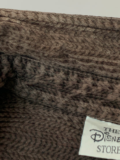 【現状渡し品】【メンズ】 DISNEY ディズニー 90S CORDUROY SHIRT コーデュロイシャツ 長袖シャツ ロングスリーブ ヴィンテージ 146-260711-AS-16-min サイズ：下記参照 カラー：ブラウン 万代Net店