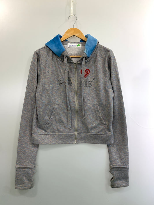 【中古品】【メンズ】 DINOWORKS ディノワークス PARIS ZIP HOODIE フルジップパーカー 140-260711-AS-3-min サイズ：ONE SIZE カラー：グレー系 万代Net店