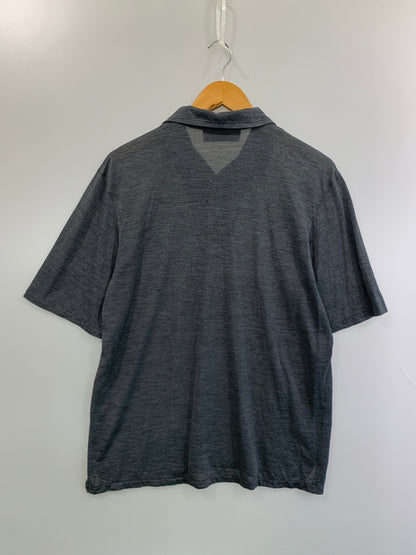 【現状渡し品】【メンズ】 PRADA プラダ POLO SHIRT ポロシャツ ショートスリーブ 半袖 141-260711-AS-17-min サイズ：M カラー：グレー 万代Net店