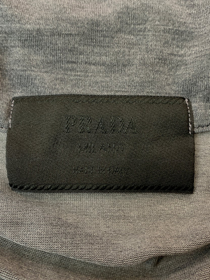 【現状渡し品】【メンズ】 PRADA プラダ POLO SHIRT ポロシャツ ショートスリーブ 半袖 141-260711-AS-17-min サイズ：M カラー：グレー 万代Net店