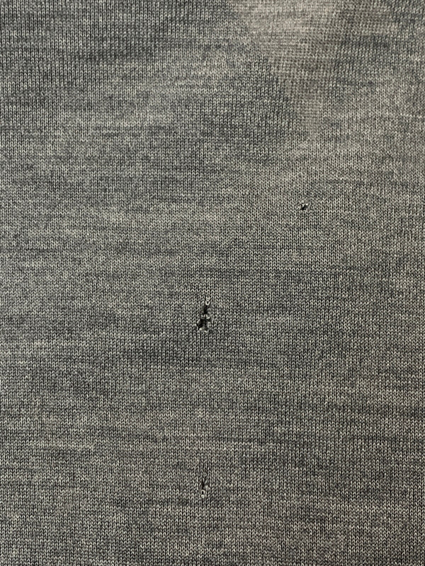 【現状渡し品】【メンズ】 PRADA プラダ POLO SHIRT ポロシャツ ショートスリーブ 半袖 141-260711-AS-17-min サイズ：M カラー：グレー 万代Net店