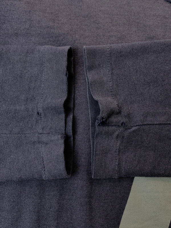 【現状渡し品】【メンズ】 IS ISSEY MIYAKE イッセイミヤケ LOGO L S TEE ロングスリーブ 長袖Tシャツ 140-260711-AS-6-min サイズ：M カラー：ネイビー 万代Net店