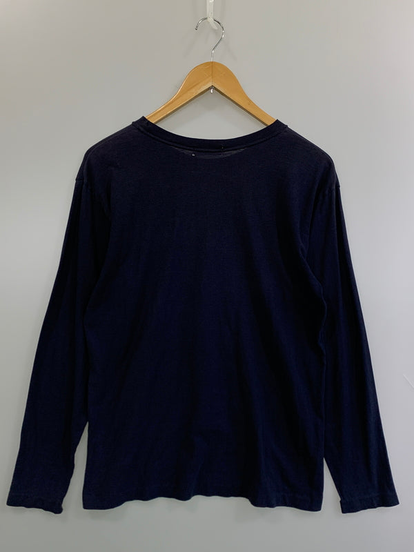 【現状渡し品】【メンズ】 IS ISSEY MIYAKE イッセイミヤケ LOGO L S TEE ロングスリーブ 長袖Tシャツ 140-260711-AS-6-min サイズ：M カラー：ネイビー 万代Net店