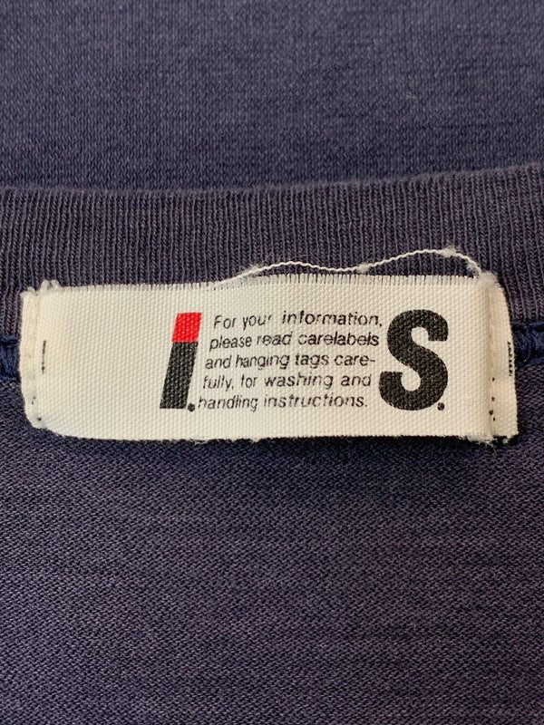 【現状渡し品】【メンズ】 IS ISSEY MIYAKE イッセイミヤケ LOGO L S TEE ロングスリーブ 長袖Tシャツ 140-260711-AS-6-min サイズ：M カラー：ネイビー 万代Net店