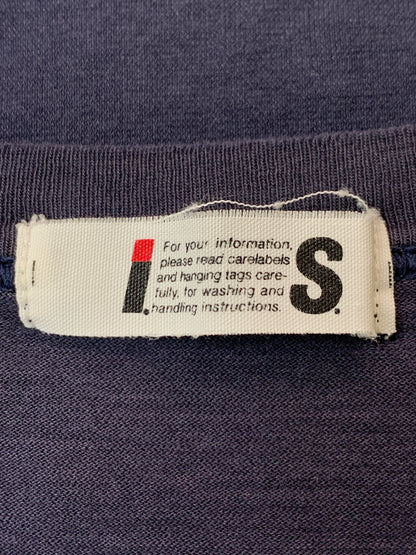 【現状渡し品】【メンズ】 IS ISSEY MIYAKE イッセイミヤケ LOGO L S TEE ロングスリーブ 長袖Tシャツ 140-260711-AS-6-min サイズ：M カラー：ネイビー 万代Net店