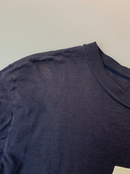 【現状渡し品】【メンズ】 IS ISSEY MIYAKE イッセイミヤケ LOGO L S TEE ロングスリーブ 長袖Tシャツ 140-260711-AS-6-min サイズ：M カラー：ネイビー 万代Net店