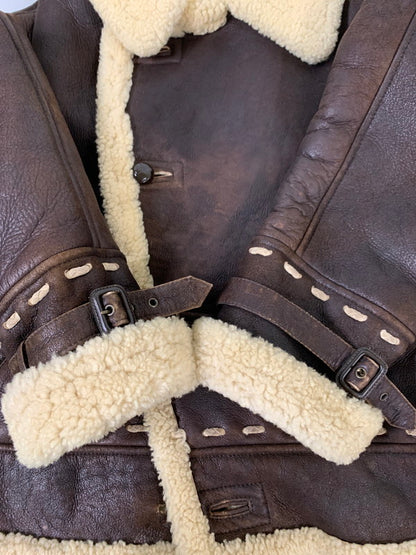 【現状渡し品】【メンズ】 KANSAI YAMAMOTO カンサイ ヤマモト ムートンジャケット メンズ アウター 防寒 革 140-260710-em-59-min カラー：ブラウン 万代Net店