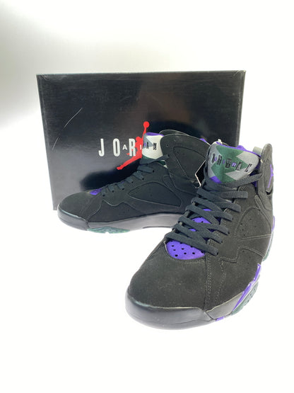 【中古美品】【メンズ】 NIKE ナイキ 304775－053 JORDAN7 RETRO RAY ALLEN BUCKS 靴 シューズ スニーカー 160-260711-AS-56-min サイズ：27.5cm カラー：BLACK/FIELD PURPLE-FIR 万代Net店