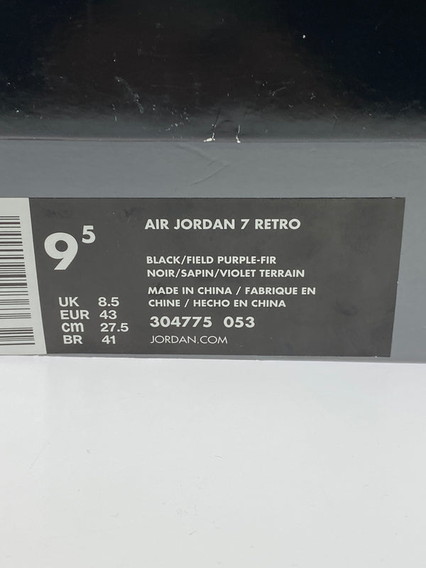 【中古美品】【メンズ】 NIKE ナイキ 304775－053 JORDAN7 RETRO RAY ALLEN BUCKS 靴 シューズ スニーカー 160-260711-AS-56-min サイズ：27.5cm カラー：BLACK/FIELD PURPLE-FIR 万代Net店