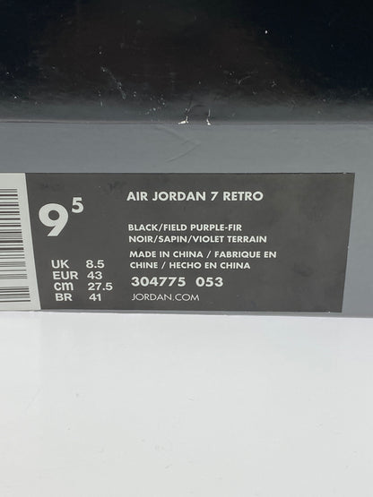 【中古美品】【メンズ】 NIKE ナイキ 304775－053 JORDAN7 RETRO RAY ALLEN BUCKS 靴 シューズ スニーカー 160-260711-AS-56-min サイズ：27.5cm カラー：BLACK/FIELD PURPLE-FIR 万代Net店