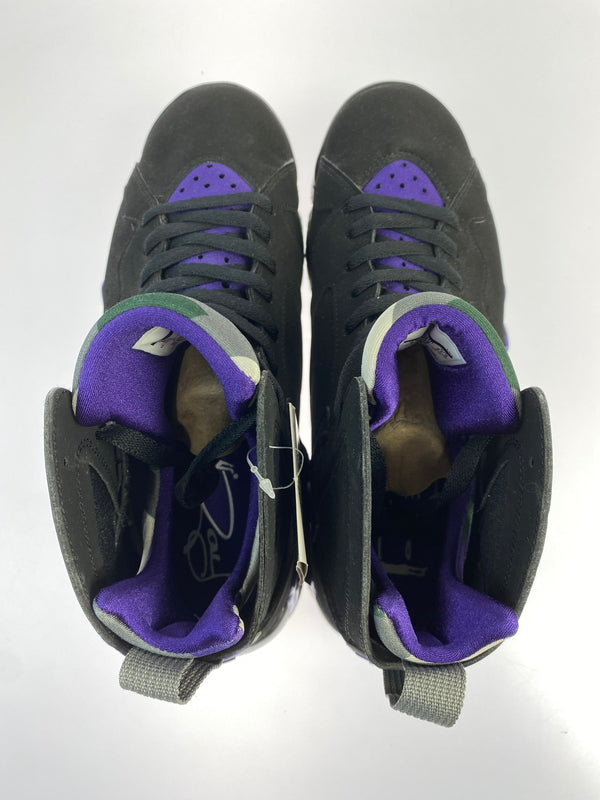 【中古美品】【メンズ】 NIKE ナイキ 304775－053 JORDAN7 RETRO RAY ALLEN BUCKS 靴 シューズ スニーカー 160-260711-AS-56-min サイズ：27.5cm カラー：BLACK/FIELD PURPLE-FIR 万代Net店