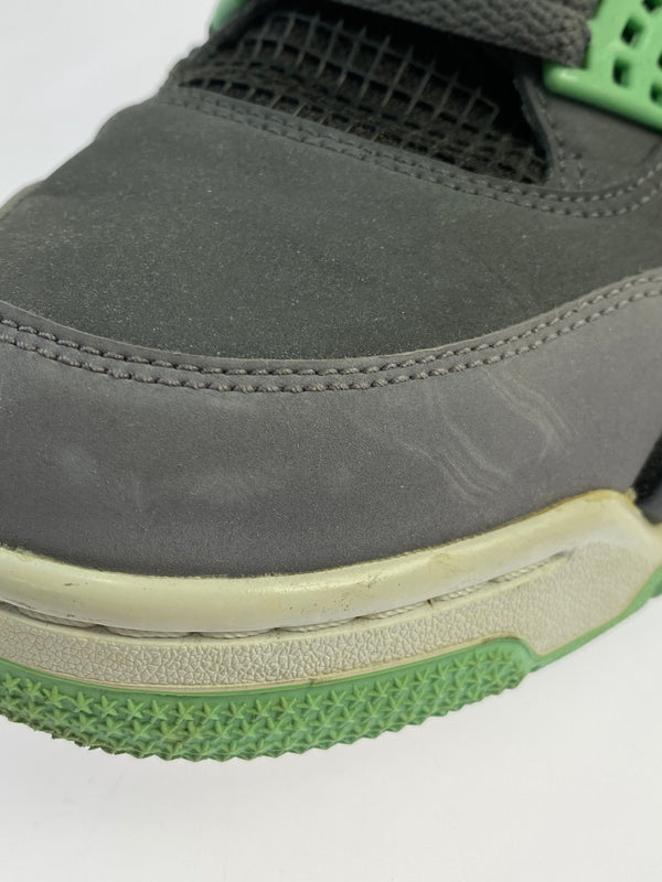 【現状渡し品】【メンズ】 NIKE ナイキ 308497-033 AIR JORDAN 4 RETRO GREEN GLOW 靴 シューズ スニーカー 160-260711-AS-57-min サイズ：27.5cm カラー：グレー/ライトグリーン 万代Net店
