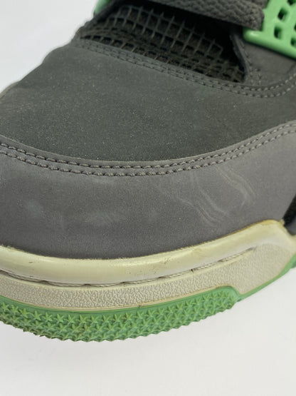 【現状渡し品】【メンズ】 NIKE ナイキ 308497-033 AIR JORDAN 4 RETRO GREEN GLOW 靴 シューズ スニーカー 160-260711-AS-57-min サイズ：27.5cm カラー：グレー/ライトグリーン 万代Net店