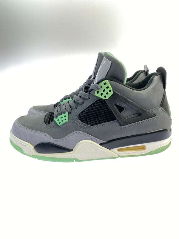 【現状渡し品】【メンズ】 NIKE ナイキ 308497-033 AIR JORDAN 4 RETRO GREEN GLOW 靴 シューズ スニーカー 160-260711-AS-57-min サイズ：27.5cm カラー：グレー/ライトグリーン 万代Net店