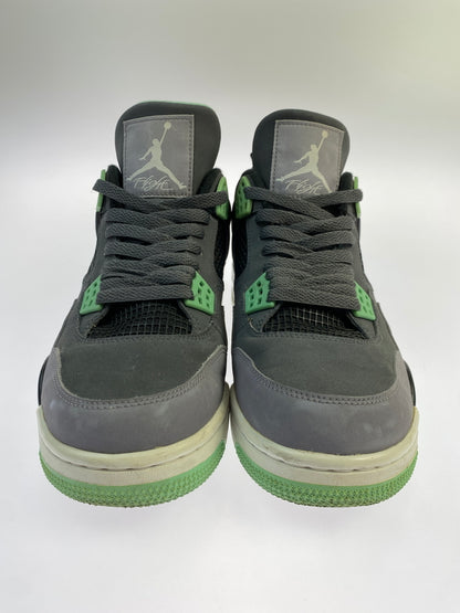 【現状渡し品】【メンズ】 NIKE ナイキ 308497-033 AIR JORDAN 4 RETRO GREEN GLOW 靴 シューズ スニーカー 160-260711-AS-57-min サイズ：27.5cm カラー：グレー/ライトグリーン 万代Net店