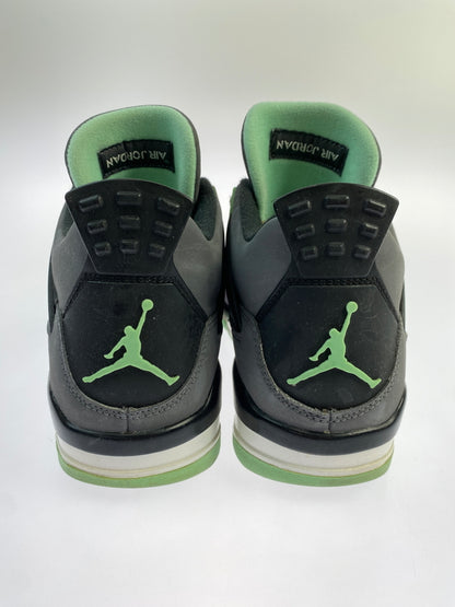 【現状渡し品】【メンズ】 NIKE ナイキ 308497-033 AIR JORDAN 4 RETRO GREEN GLOW 靴 シューズ スニーカー 160-260711-AS-57-min サイズ：27.5cm カラー：グレー/ライトグリーン 万代Net店
