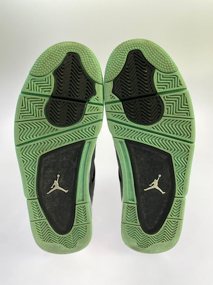 【現状渡し品】【メンズ】 NIKE ナイキ 308497-033 AIR JORDAN 4 RETRO GREEN GLOW 靴 シューズ スニーカー 160-260711-AS-57-min サイズ：27.5cm カラー：グレー/ライトグリーン 万代Net店