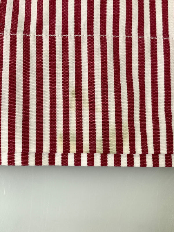 【中古品】【メンズ】 DRIES VAN NOTEN ドリスヴァンノッテン STRIPE SHORTS ストライプショーツ メンズ ショートパンツ 短パン ボトムス 152-260720-em-42-min カラー：レッド/ホワイト 万代Net店