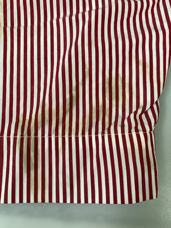 【中古品】【メンズ】 DRIES VAN NOTEN ドリスヴァンノッテン STRIPE SHORTS ストライプショーツ メンズ ショートパンツ 短パン ボトムス 152-260720-em-42-min カラー：レッド/ホワイト 万代Net店