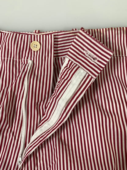 【中古品】【メンズ】 DRIES VAN NOTEN ドリスヴァンノッテン STRIPE SHORTS ストライプショーツ メンズ ショートパンツ 短パン ボトムス 152-260720-em-42-min カラー：レッド/ホワイト 万代Net店
