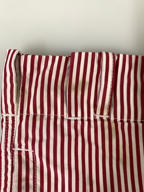 【中古品】【メンズ】 DRIES VAN NOTEN ドリスヴァンノッテン STRIPE SHORTS ストライプショーツ メンズ ショートパンツ 短パン ボトムス 152-260720-em-42-min カラー：レッド/ホワイト 万代Net店