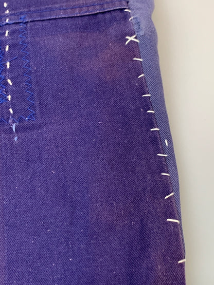 【中古品】【メンズ】 KEISUKE KANDA ケイスケカンダ STITCHED WORK PANTS ステッチワークパンツ 手縫い 151-260714-ta-08-min サイズ：サイズ不明 カラー：パープル系 万代Net店