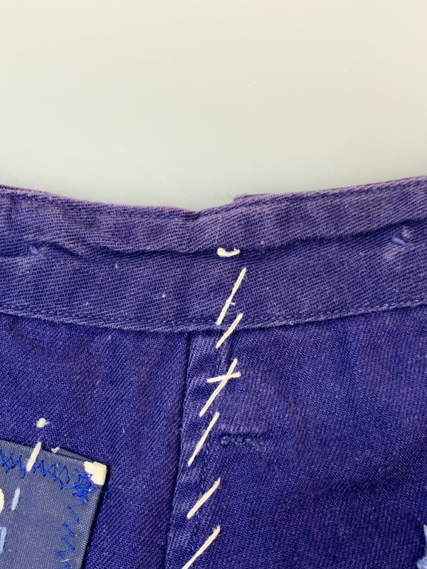 【中古品】【メンズ】 KEISUKE KANDA ケイスケカンダ STITCHED WORK PANTS ステッチワークパンツ 手縫い 151-260714-ta-08-min サイズ：サイズ不明 カラー：パープル系 万代Net店