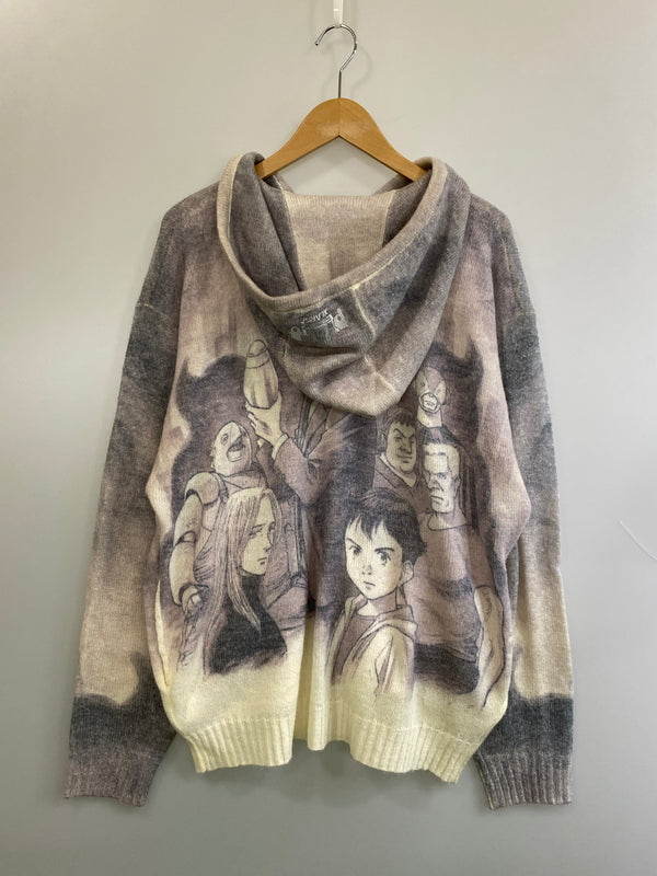 【中古品】【メンズ】 XLARGE×PLUTO エクストララージ プルートゥ ZIP UP HOODIE ジップ アップ フーディー ニット セーター トップス 142-260724-hu-25-min サイズ：L カラー：グレー/ピンク/ホワイト 万代Net店