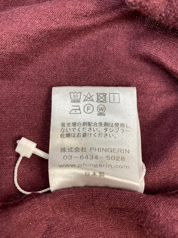 【中古品】【メンズ】 PHINGERIN フィンガリン PD-172-CS-081 TAPE TEE L S ロングスリーブ 長袖Tシャツ 140-260711-AS-29-min サイズ：M カラー：ブラウン 万代Net店