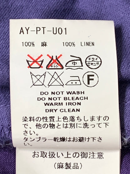 【中古品】【メンズ】 FACETASM ファセッタズム HEMP LINEN PANTS AY-PT-U01 ヘンプ リネン パンツ メンズ ボトムス 麻 ズボン 151-260723-em-50-min サイズ：S カラー：パープル 万代Net店